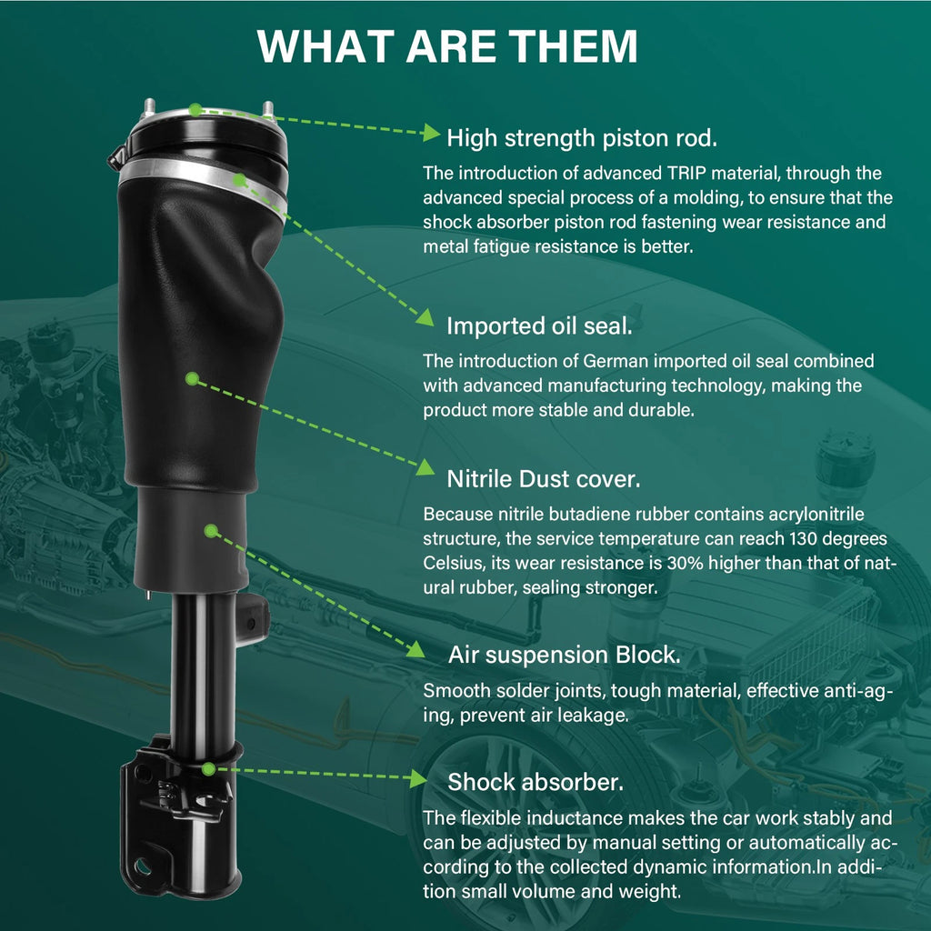 Front Left Air Suspension Strut for Land Rover Range Rover HSE (2002–2012)
