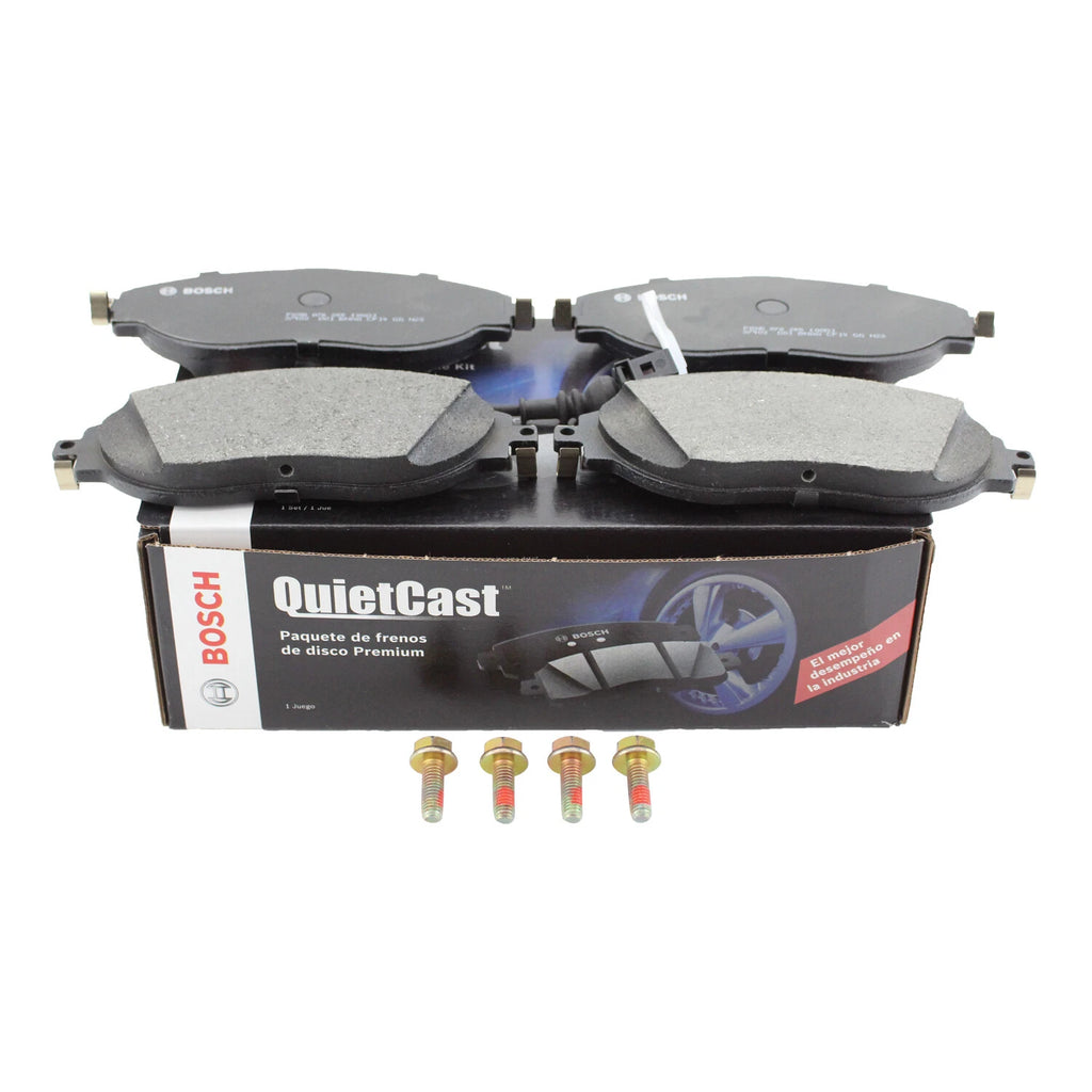 Set of 4 Bosch QuietCast Front Ceramic Brake Pads for Audi S3 VW CC Golf R GTI Jetta (2015–2020)