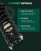 Rear Complete Struts Shocks w/ Spring Assembly for Subaru Outback (2000–2004)