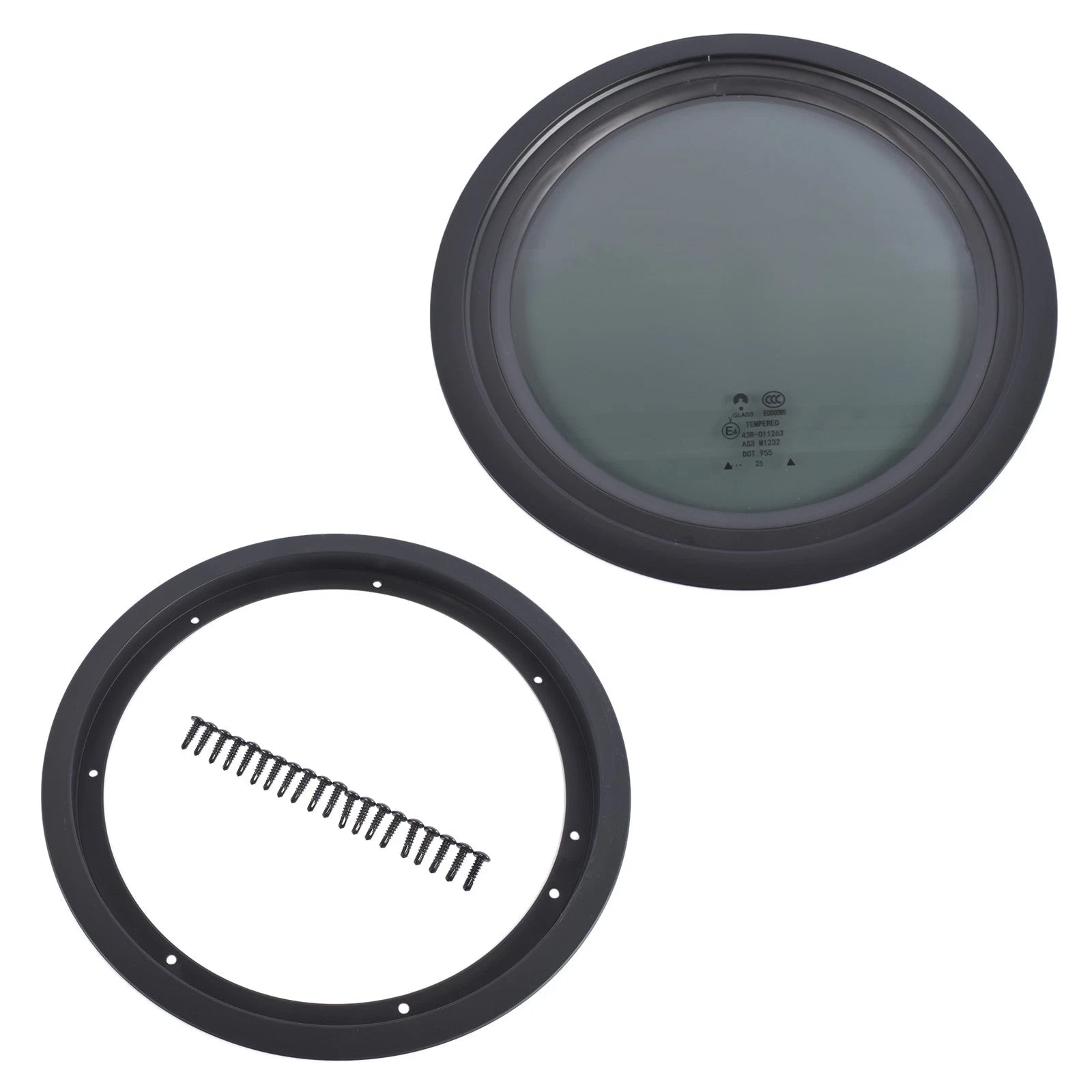 Round Fixed Window for RV Camper (1-5/8" Wall Thickness)