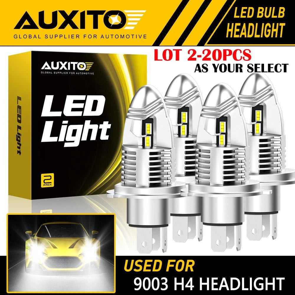 2X AUXITO H4 9003 LED Headlight Bulbs Hi/Low Conversion Kit 6000K for