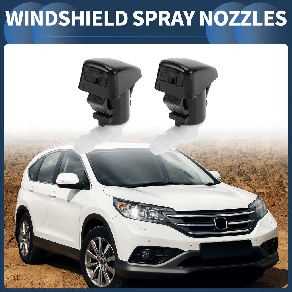 Set of 2 Front Windshield Washer Nozzles for Ford F-250 Super Duty 