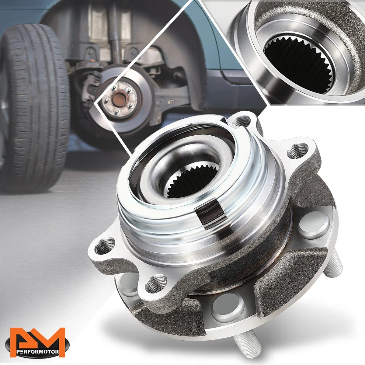 Set of 2 Wheel Hub Bearing Assembly Kit for Nissan Murano Quest (2009–2017)