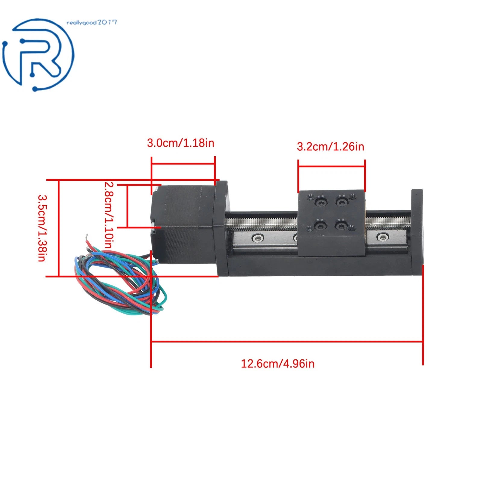 Linear Stage Actuator for CNC Router Parts (2" Stroke)