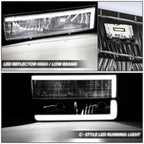 C-LED Headlight + Signal + Amber Corner Lamp for GMC C/K 1500-3500 (1994–2000)