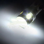 5Pcs Cab Marker Round Light Smoke + Base + T10 Xenon White LED for Chevy