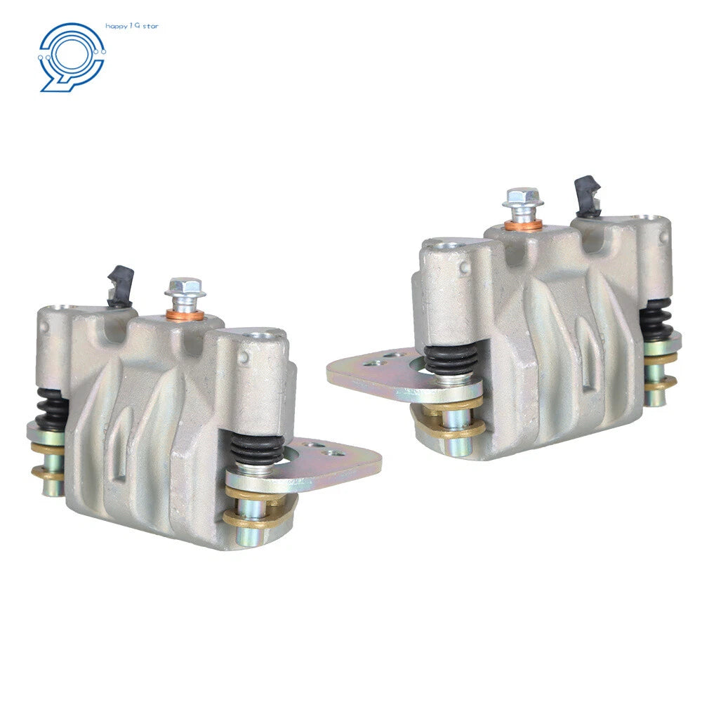 Set of 2 Rear Brake Calipers & Pads for Polaris Ranger Crew 800 900 1000