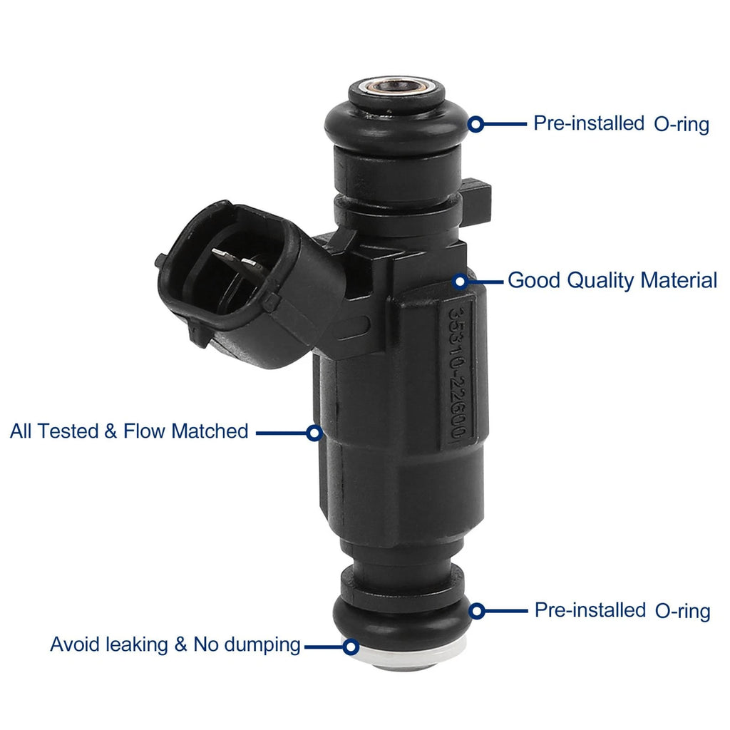 Set of 4 Fuel Injectors 35310-22600 for Hyundai Accent (2000–2005)