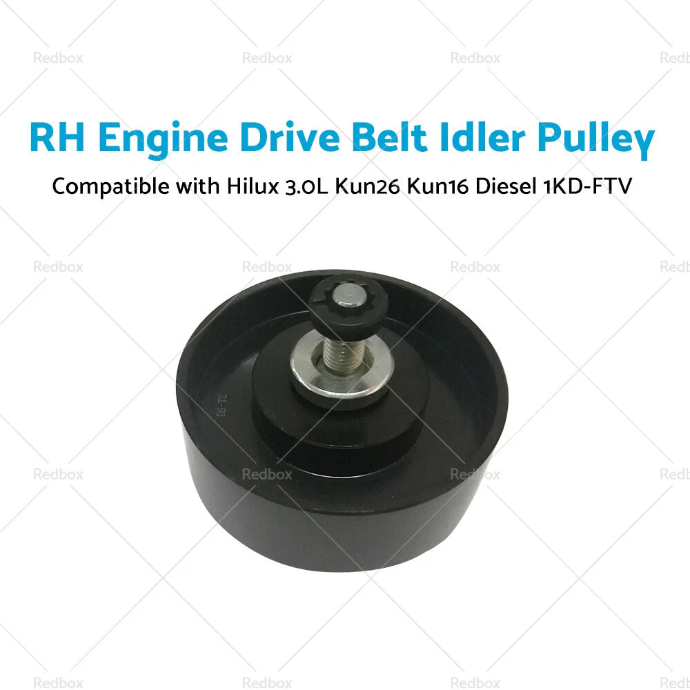 Drive Belt Idler Pulley for Toyota Hilux KUN16 KUN26 (2005–2015) Turbo Diesel