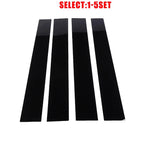 Gloss Black Door Window Pillar Post Cover Trim for Dodge Ram 1500 (2019–2025)
