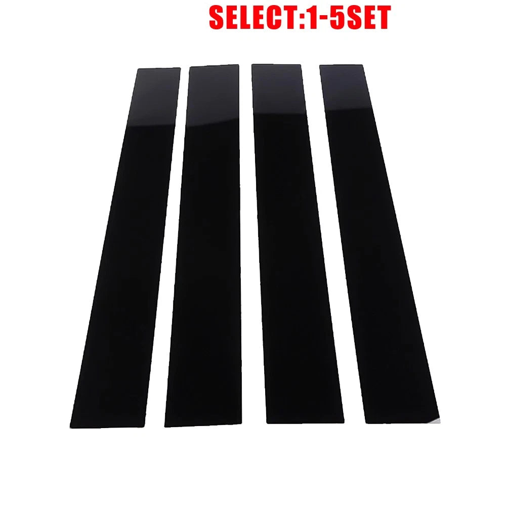 Gloss Black Door Window Pillar Post Cover Trim for Dodge Ram 1500 (2019–2025)