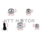 Chrome Bolt Toppers Caps for Harley FLT FLH (2007–2013)