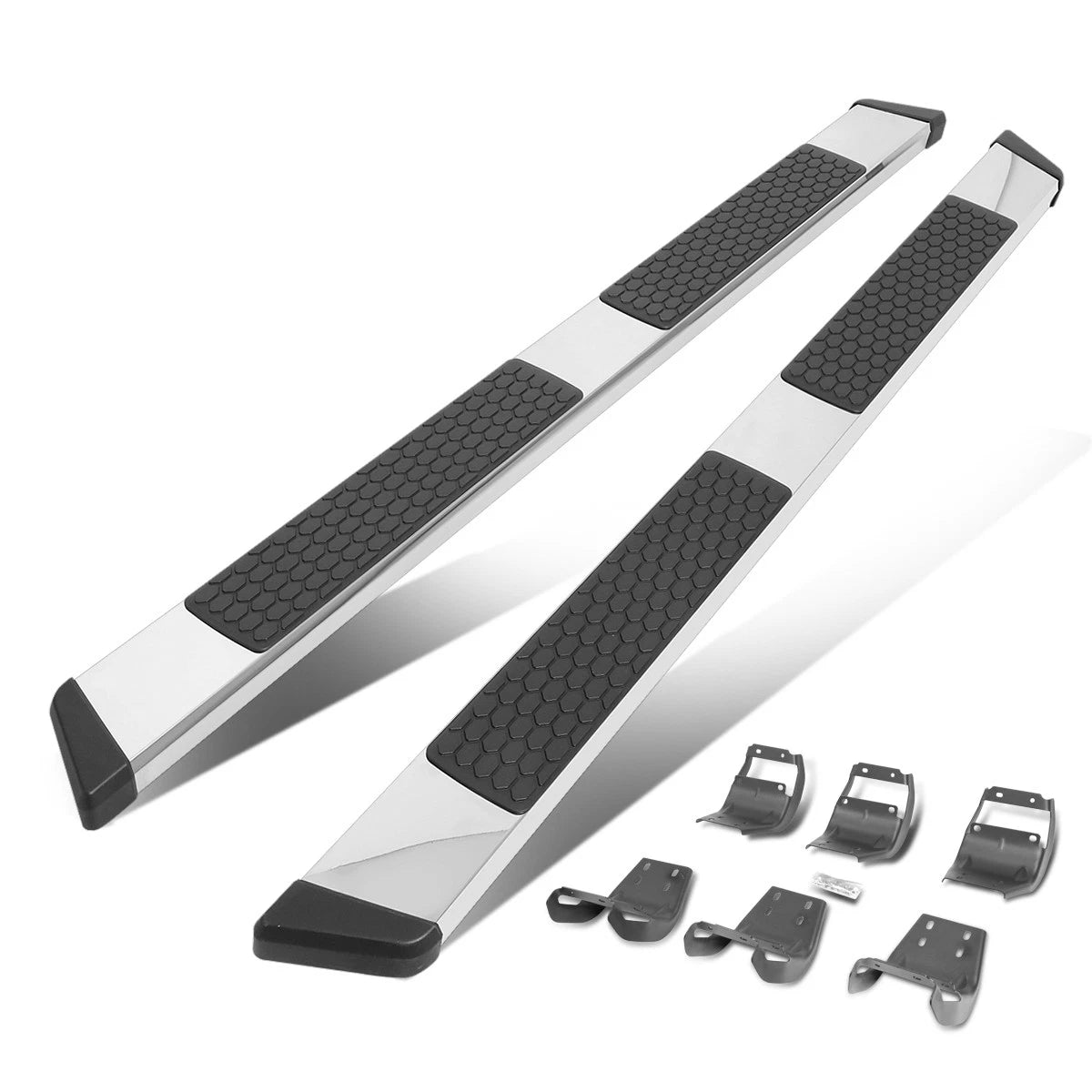 5" SS Nerf Bar Running Boards for Ford F150-F350 (2015–2022)