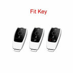 Soft Keyless Entry Key Fob Cover for Mercedes B C E-Class (2019-2024)