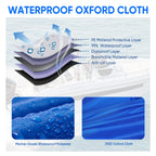 Heavy Duty Boat Cover for V-Hull Fish & Ski (17ft–19ft) 210D Waterproof