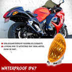 2X Rear Turn Signal Lights for Suzuki Hayabusa GSX1300R (2008–2020) Amber