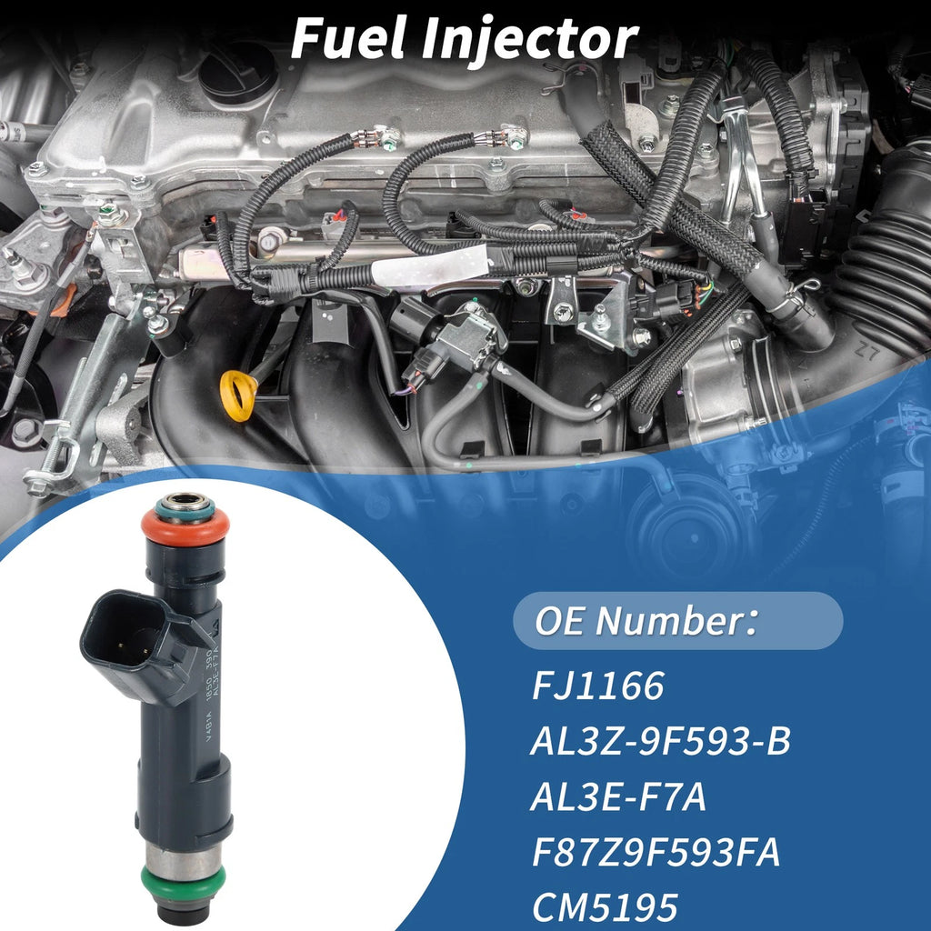 1 Pc Fuel Injector No.FJ1166/AL3Z-9F593-B for Ford F-150 (2010–2014)