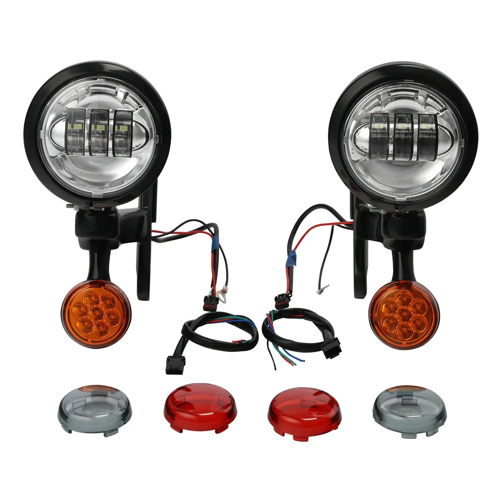Fog Lights Bracket w/ Turn Signals for Harley Electra Street Glide (1994-2023)