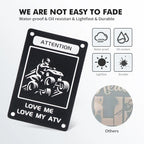 Fender Warning Tag Plates for Yamaha YFZ 450 R (2014–2025)