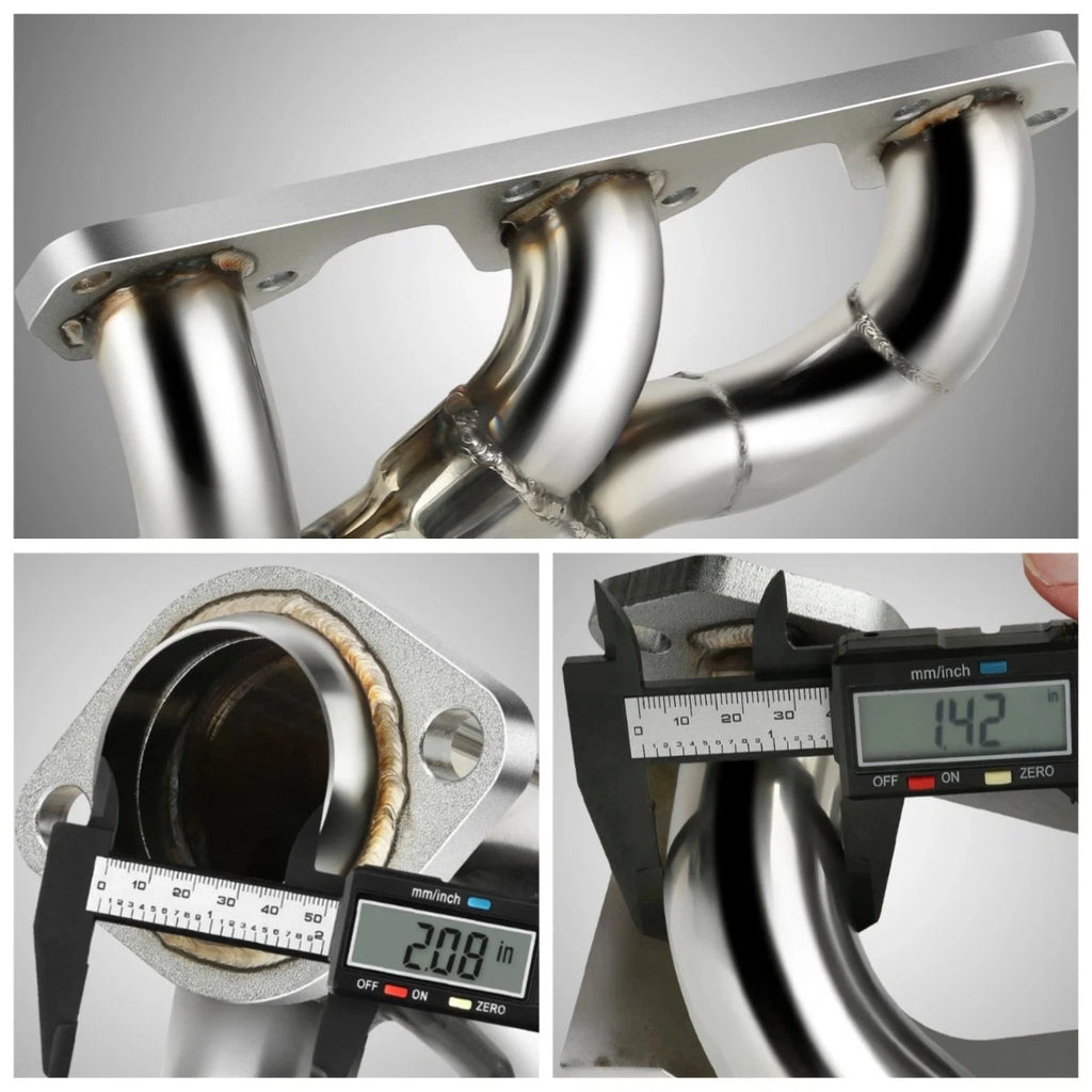 Pair Exhaust Header for Jeep Wrangler JK (2007–2011) 3.8L V6, Stainless Steel