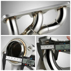 Pair Exhaust Header for Jeep Wrangler JK (2007–2011) 3.8L V6, Stainless Steel