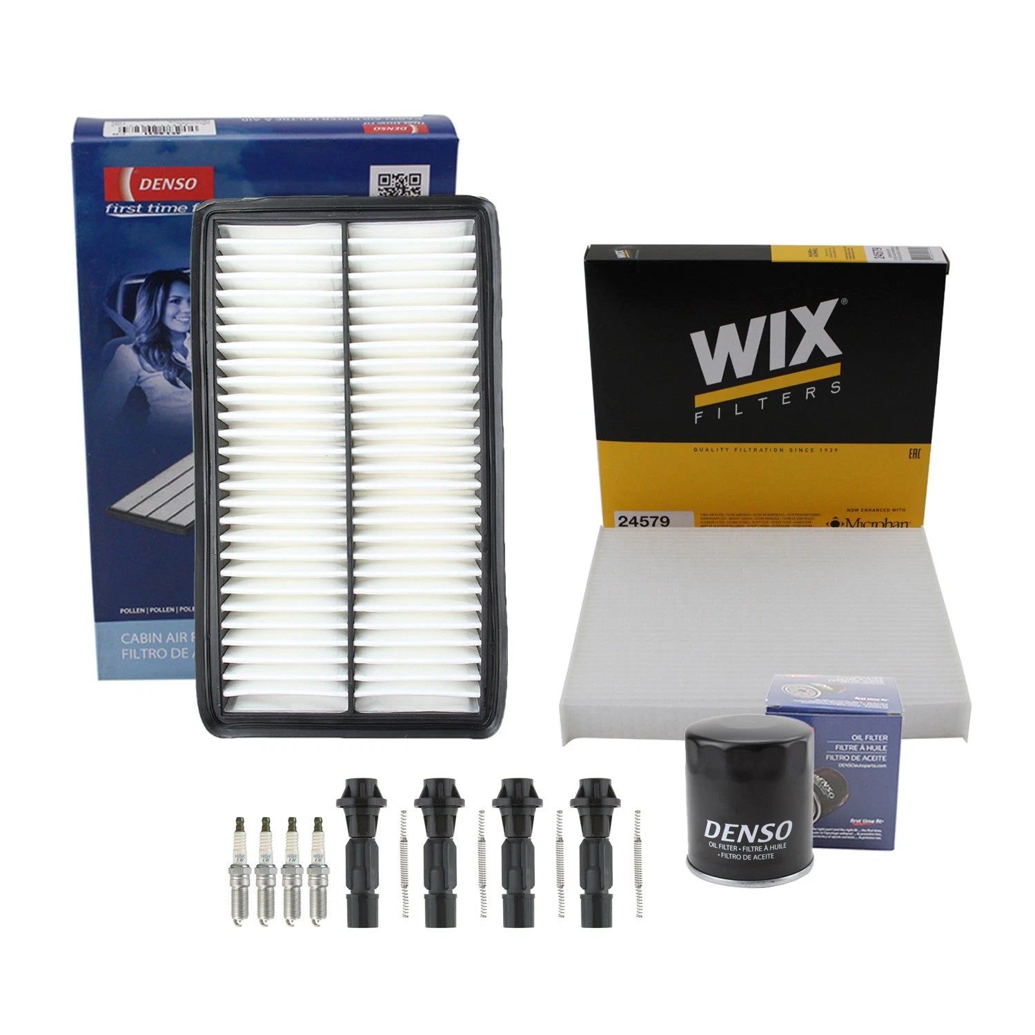 Tune Up Kit with 4 Spark Plugs & Boots for Mazda CX-7 (2007–2012)