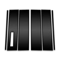 6pc Carbon Fiber Pillar Post Covers w/Keypad Cutout for 2020-2023 Ford Explorer