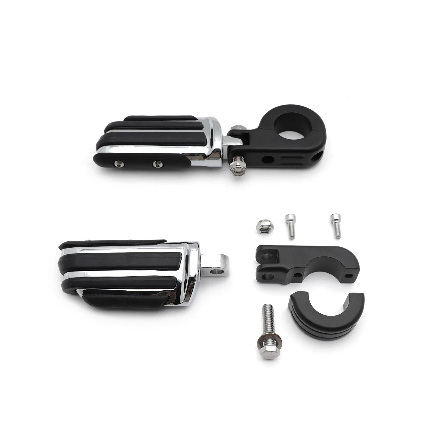 HTTMT 1.25" Pilot Foot Peg Footrest P Clamp for Honda GL1800 1500 (2001–2017)