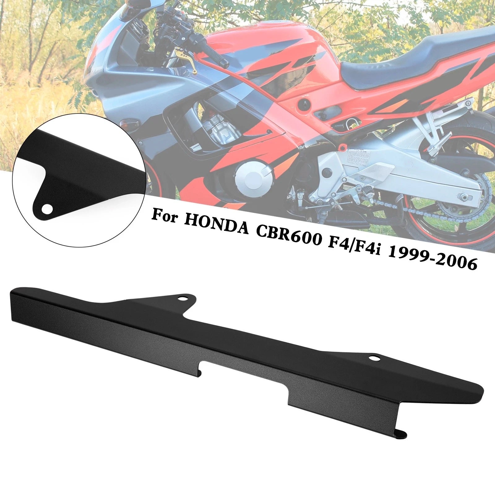 Sprocket Chain Guard Protector for Honda CBR 600 F4 F4i (1999–2006) Black