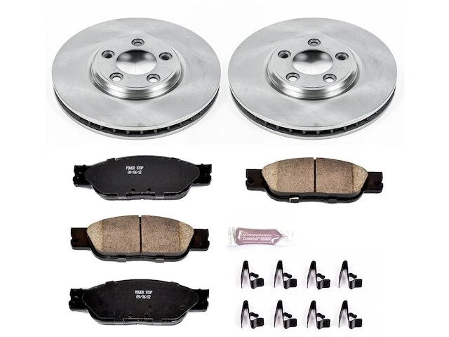 Front Brake Pad and Rotor Kit for Jaguar S Type (2003–2004) VZ585JT
