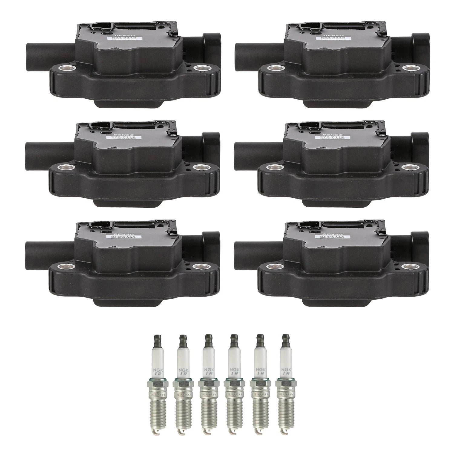Set of 6 Ignition Coils & NGK Iridium Spark Plugs for Silverado 1500 (2007–2013)