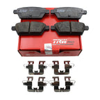 Set of 4 TRW Pro Rear Ceramic Brake Pads for Ford Fusion MKZ Zephyr (2006–2012)