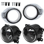Clear Lens Fog Driving Light Lamp w/Chrome Trim for Ford Focus (2012–2014)
