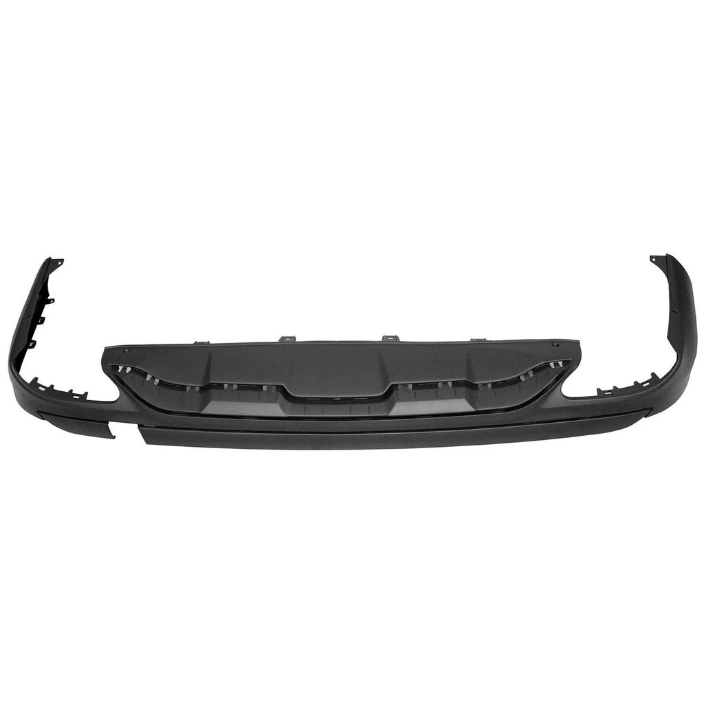 Replacement Black Textured Polypropylene Rear Lower Valance Panel