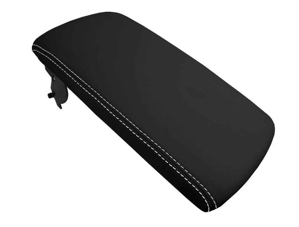 Leather Console Lid Armrest Cover for Lexus ES350 (2013–2018) White Stitch