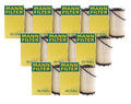 Set of 9 Engine Oil Filters for Audi Porsche Cayenne Macan Panamera
