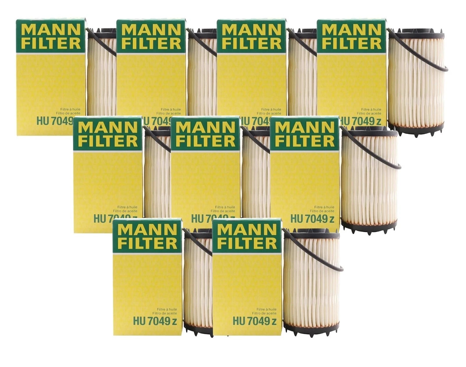 Set of 9 Engine Oil Filters for Audi Porsche Cayenne Macan Panamera