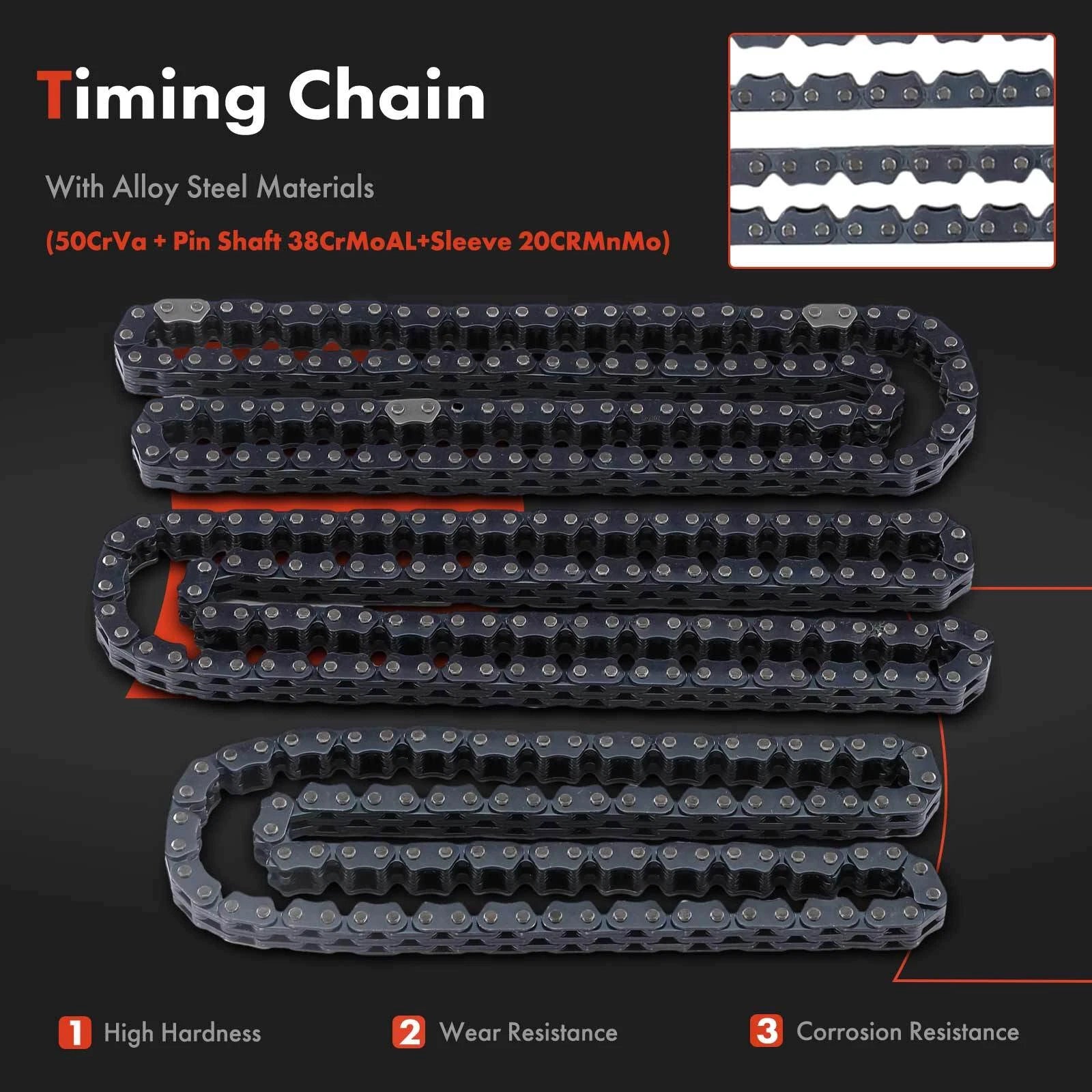 12X Timing Chain Kit for Chevrolet Equinox Malibu (2008–2017)