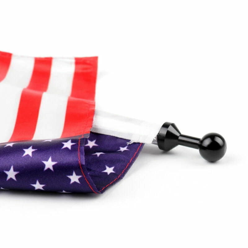 Custom Motorcycle Rear Side Mount Flag Pole with USA Flag for A9