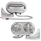 Pair Aluminum Clear Headlights for Peterbilt 379/389 (2000–2023)