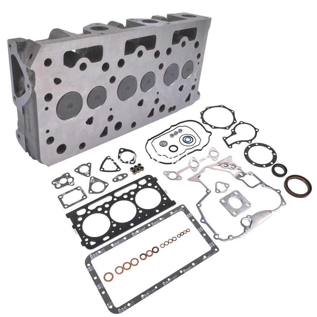 Complete Cylinder Head w/Valves Gasket Kit for Kubota RTV 900 (2004–2018)