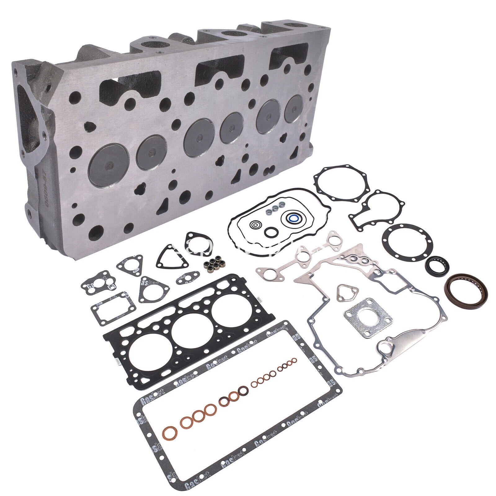 Complete Cylinder Head w/Valves Gasket Kit for Kubota RTV 900 (2004–2018)