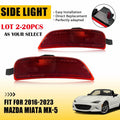 2X Fender Side Marker Light Housings for Mazda Miata MX-5 (2016–2023) Red Lens