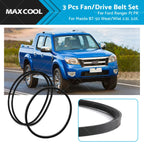 3X Drive Belt 13A1100 13A0975 for Ford Ranger PJ PK Mazda BT-50 (2006–2011)