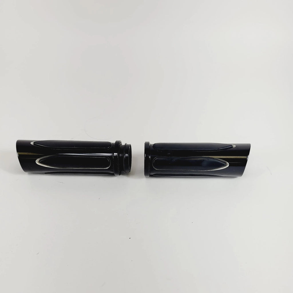1'' Black CNC Handle Bar Grips for Harley Touring (2014–2023)