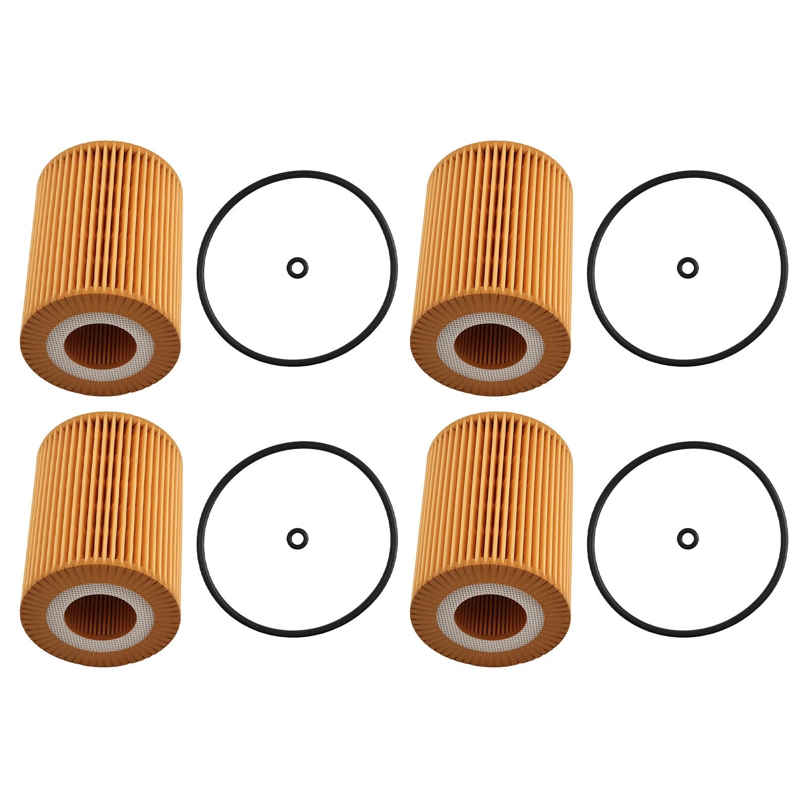 Set of 4 Oil Filters for Mercedes GL350 ML350 E350 R350 (2007–2012)