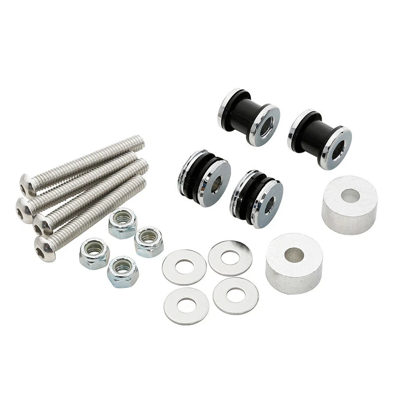 Sissy Bar Rack Docking Hardware Kit for Harley Softail (FLSTC, FXSTSB, FXSTC, FLSTF)