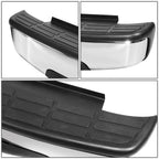 Rear Step Bumper for Silverado Sierra 2500HD 3500 (2001–2007) w/ License Plate Lights