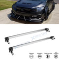 Silver Front Bumper Lip Splitter, Rear Diffuser, Strut Rods for Acura Honda (2013–2022)