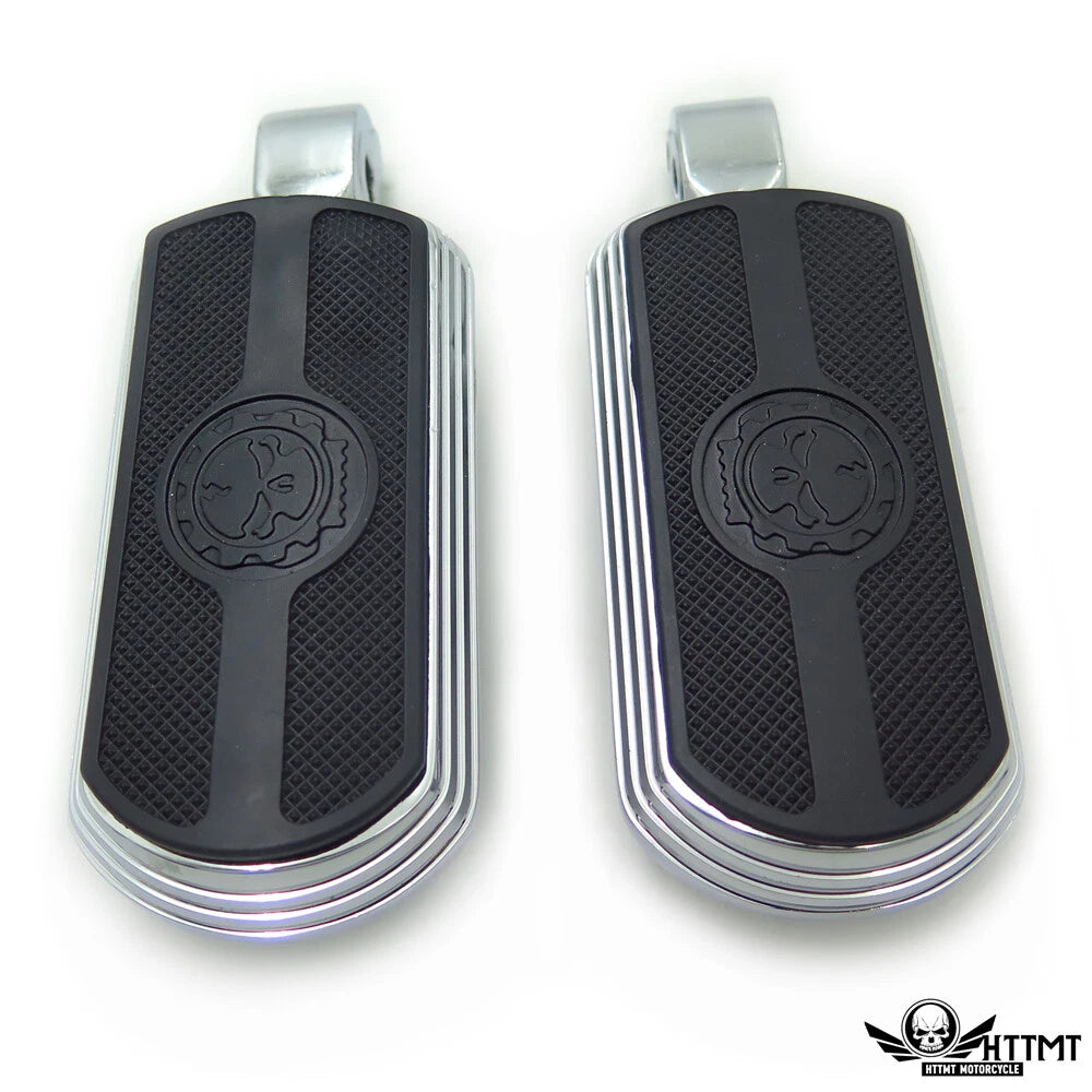 Chrome Skull Rubber Footpeg for Suzuki Intruder 1400/Boulevard S83 (1995–2008)